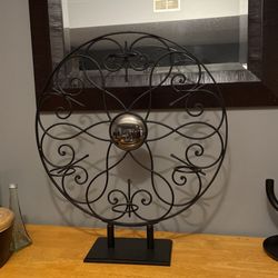 Very large candle holder/Metal masterpiece $40