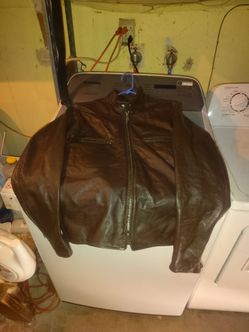 Harley Davidson Brown Leather Moto Jacket