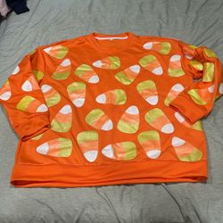 Candy Corn Sweatshirt Adult L