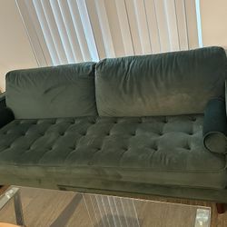 7-foot Cool Green Couch 