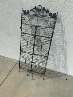 Metal 3 Tier Folding Shelf Vintage