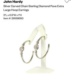John Hardy Large Earrings 