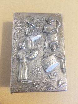 Vintage 1950s Silver Plated Cigarette Slip Case