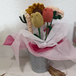 Handmade Crotchet Flower Bouquet 