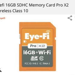 Eyefi 16GB SDHC Memory Card Pro X2 Wireless Class 10