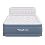 Beautyrest Headboard Luxarest 24" Queen Size Raised Air Mattress with Built-in Pump