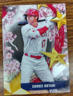 Topps Shohei Ohtani cherry blossom Baseball Card