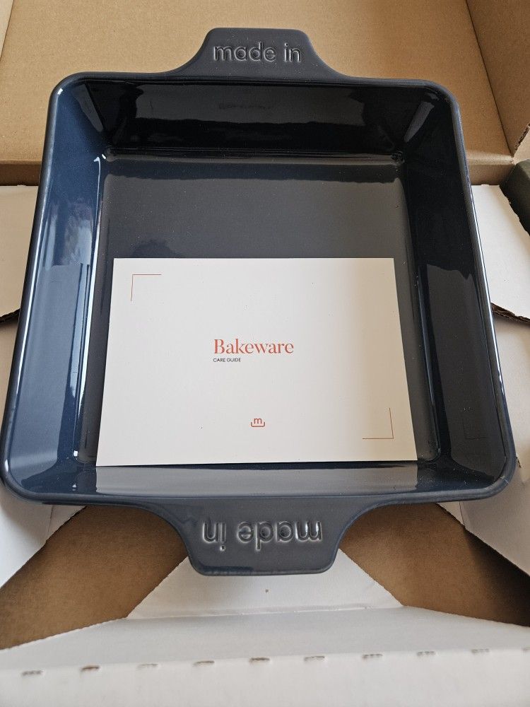 BRAND NEW IN BOX Made In Cookware - Square Baking Dish - Slate Blue -8x8