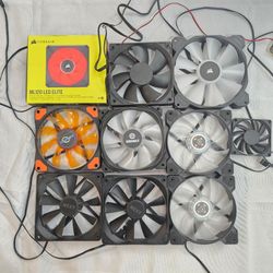 Collection of 10 PC Fans