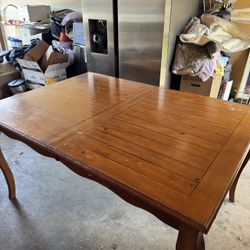 Wood Dining Table Heavy $100