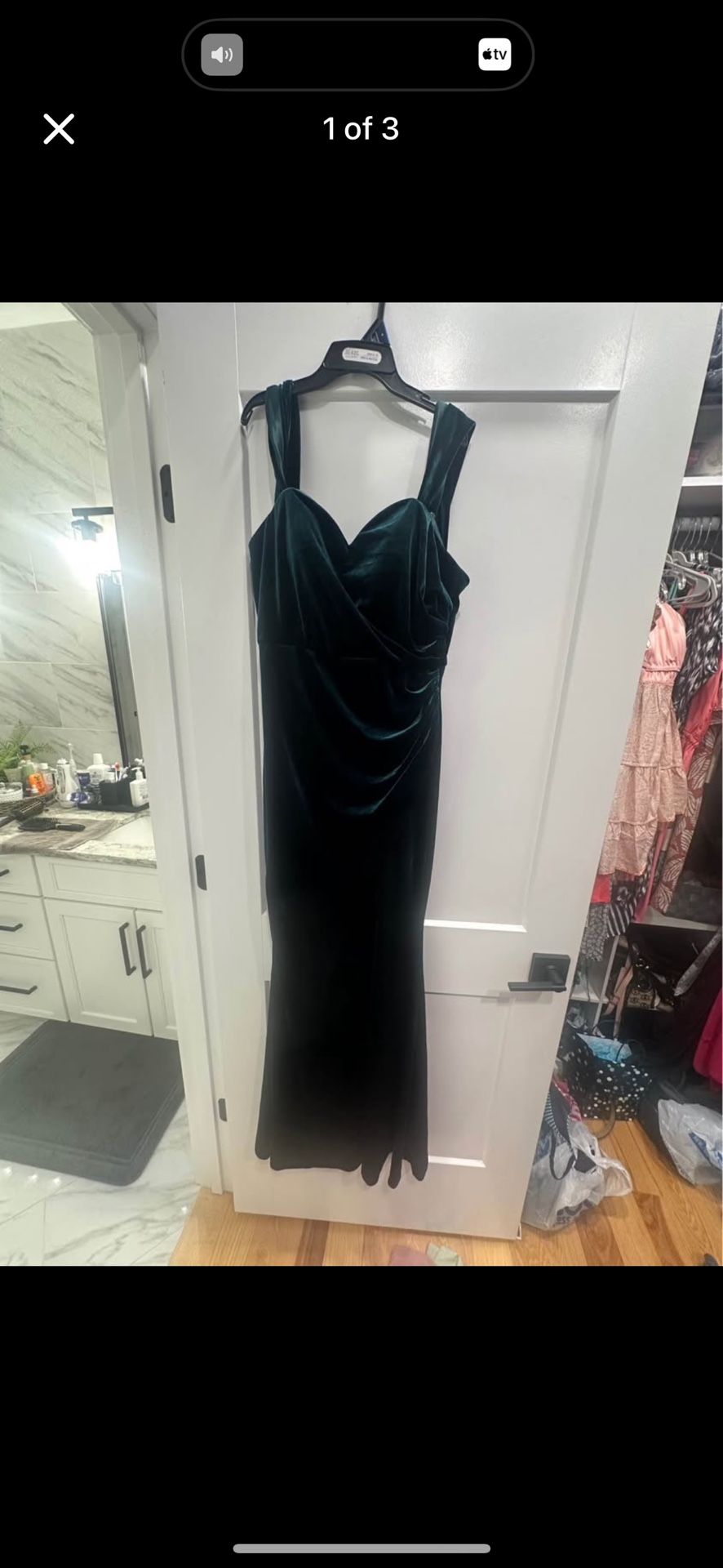 Velvet Emerald Green Bridesmaid Dress