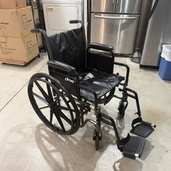 Drive Wheelchair Silver Sport 2 Detachable Leg Rest In Amazing Condition