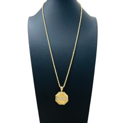 24” 10K Yellow Gold Diamond Cut Rope Set