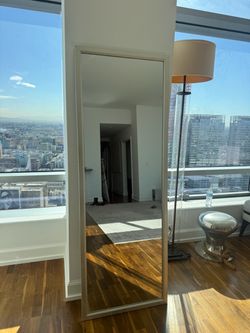 Full-Length Floor Mirror Silver Frame