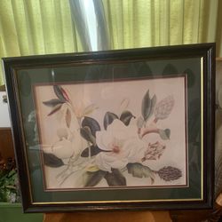 Vintage Wall Hanging, Magnolias