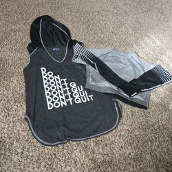 Work Out Tops One Large One Medium 