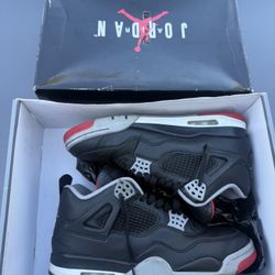 Bred Toe Jordan Fours 