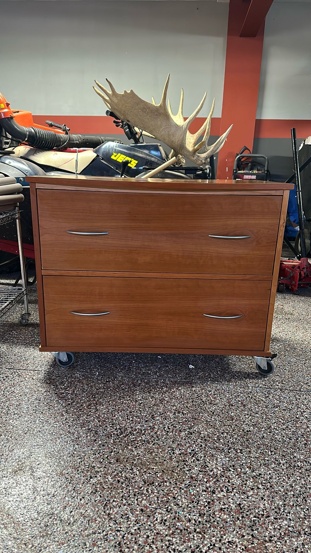 Wooden File Cabinet $40