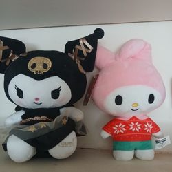 Kuromi N Melody Plushes
