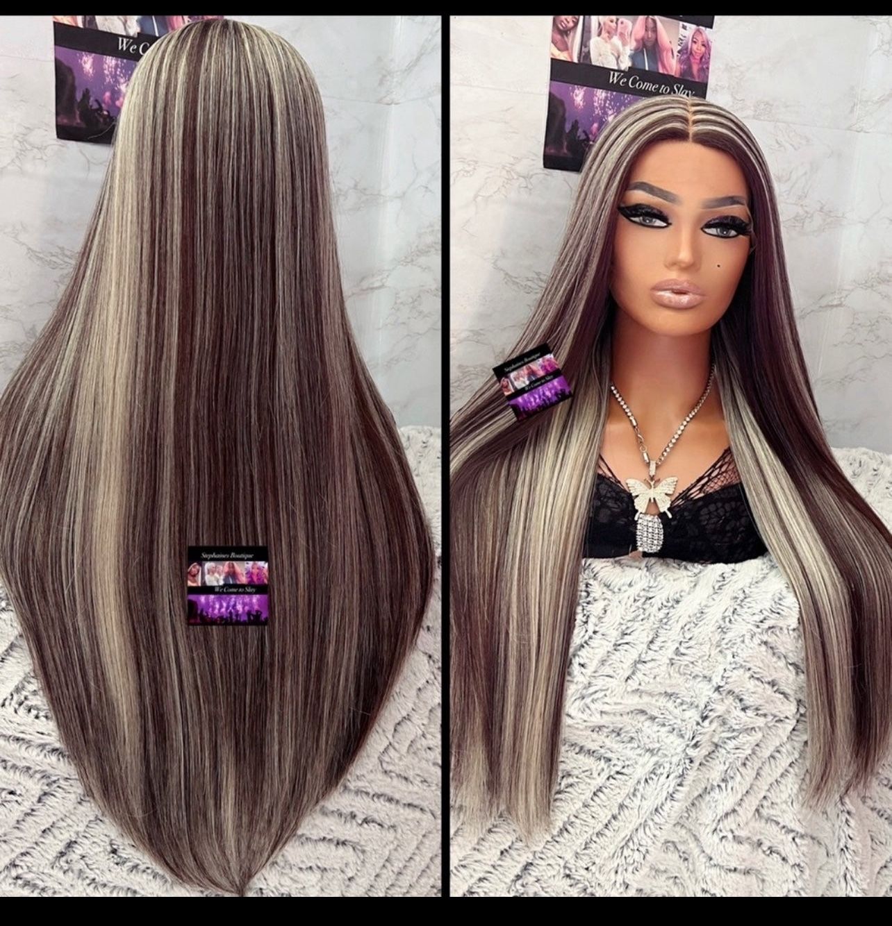 Human Hair Blended Lace Front Wig