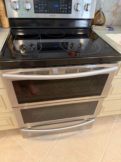Samsung double oven stove electric