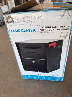 Black mailbox