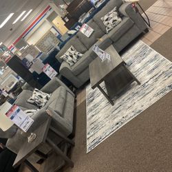 Gretna Grey Sofa And loveseat 