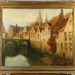 ANTIQUE (Oil On Canvas) by Important Listed Artist, Georges Hippolyte Dilly (French, 1876 to 1942)