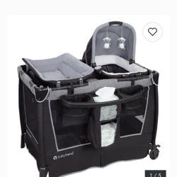  Baby Trend Simply Smart Nursery Center Playard, Whisper Grey  