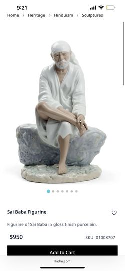 Beautiful Sai Boba Porcelain Figurine