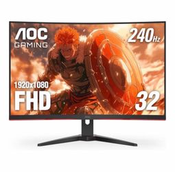 AOC C32G2ZE 32" Curved Frameless Gaming Monitor Brand New In Box