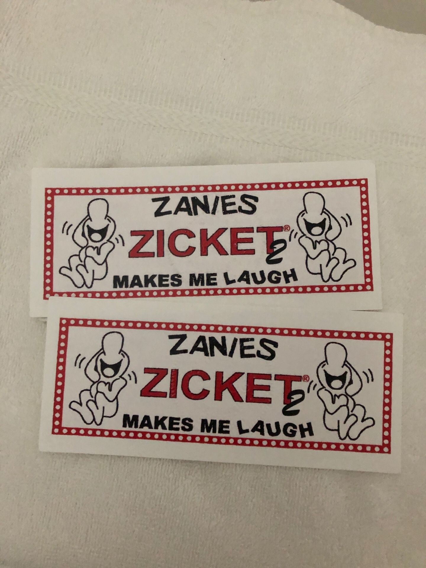 2 ZANIES COMEDY CLUB TICKETS