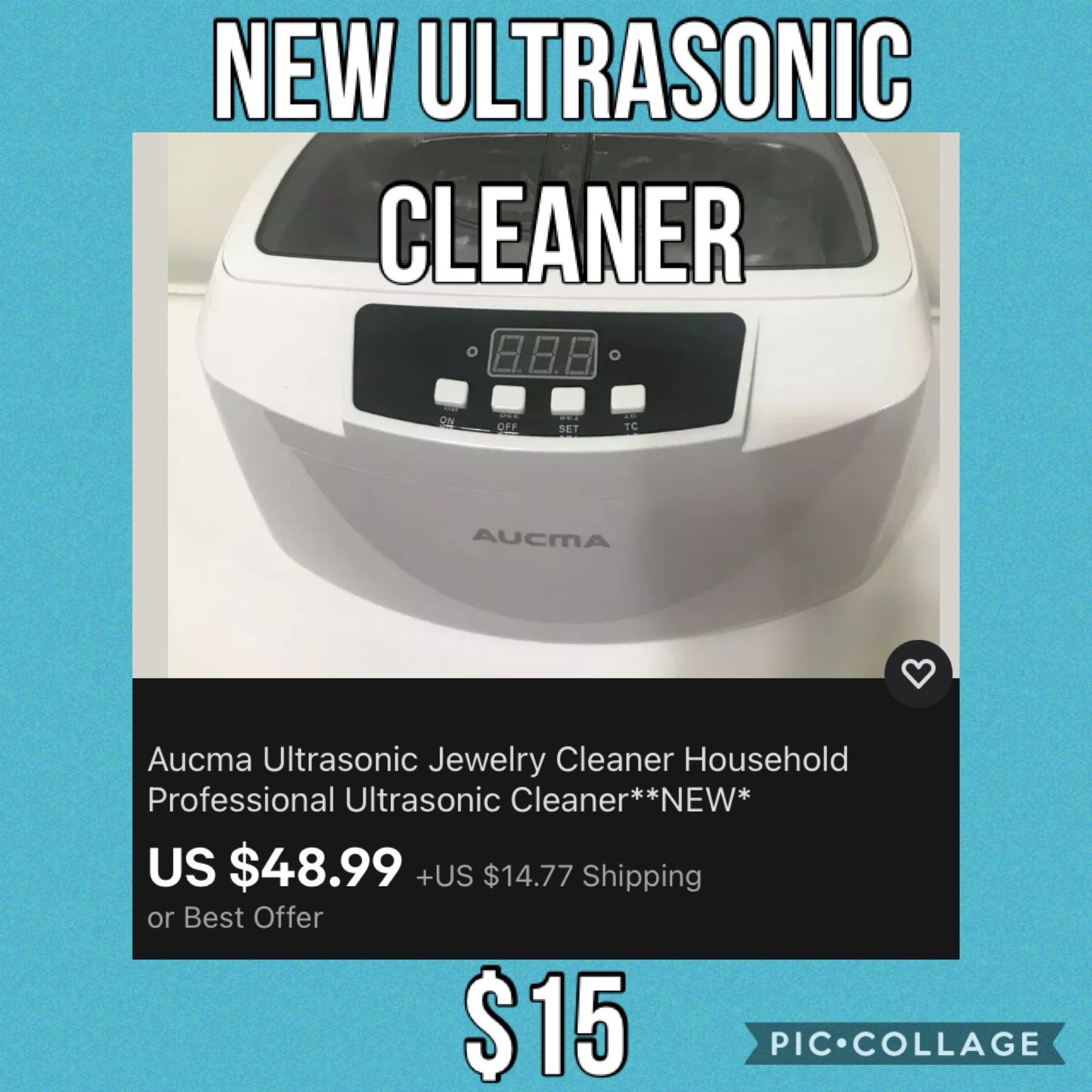 Aucma ultrasonic jewelry cleaner household professional