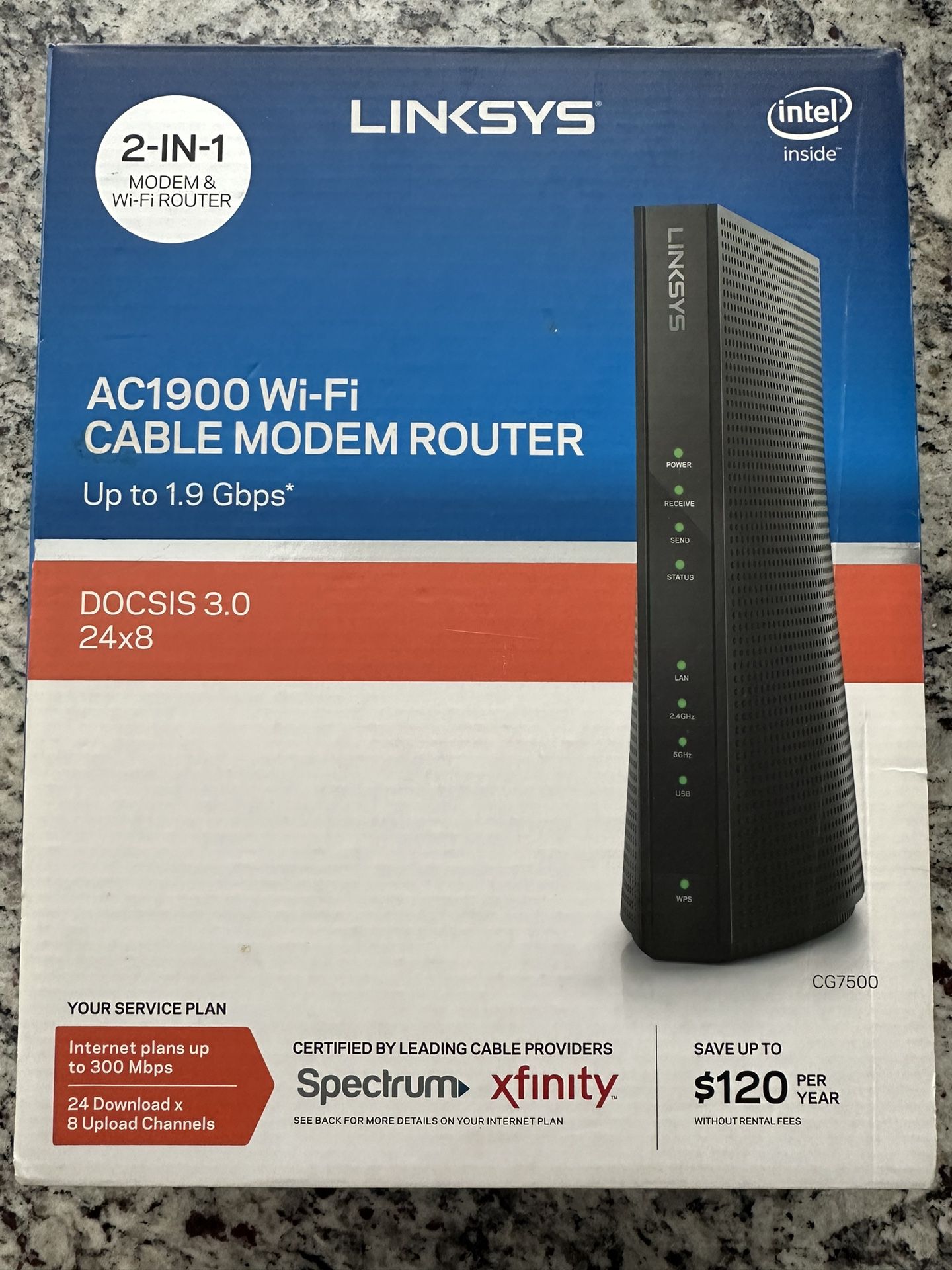 Linksys AC1900 Wi-Fi Cable Modem Router