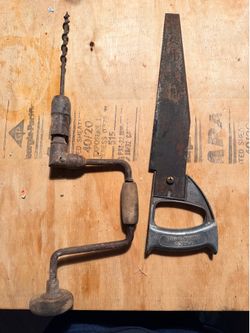 Vintage Hand Tools – Antique Hand Drill & PASCO Saw