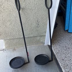 Large Candle Holders. 