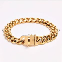 Cuban Link Chain Dog Collar 