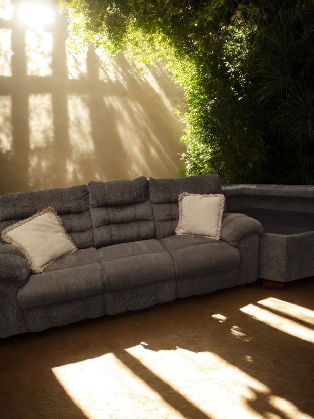 Couch With Side Console