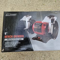 New Tool Shop 2.1-Amps Corded 6" Bench Grinder .IF POSTED IT'S AVAILABLE 