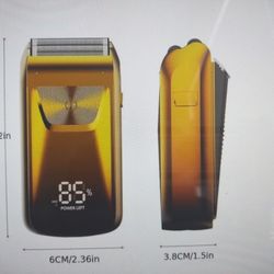 2-In-1 Twin Blade Reciprocating Electric Beard Shaver Portable Razor