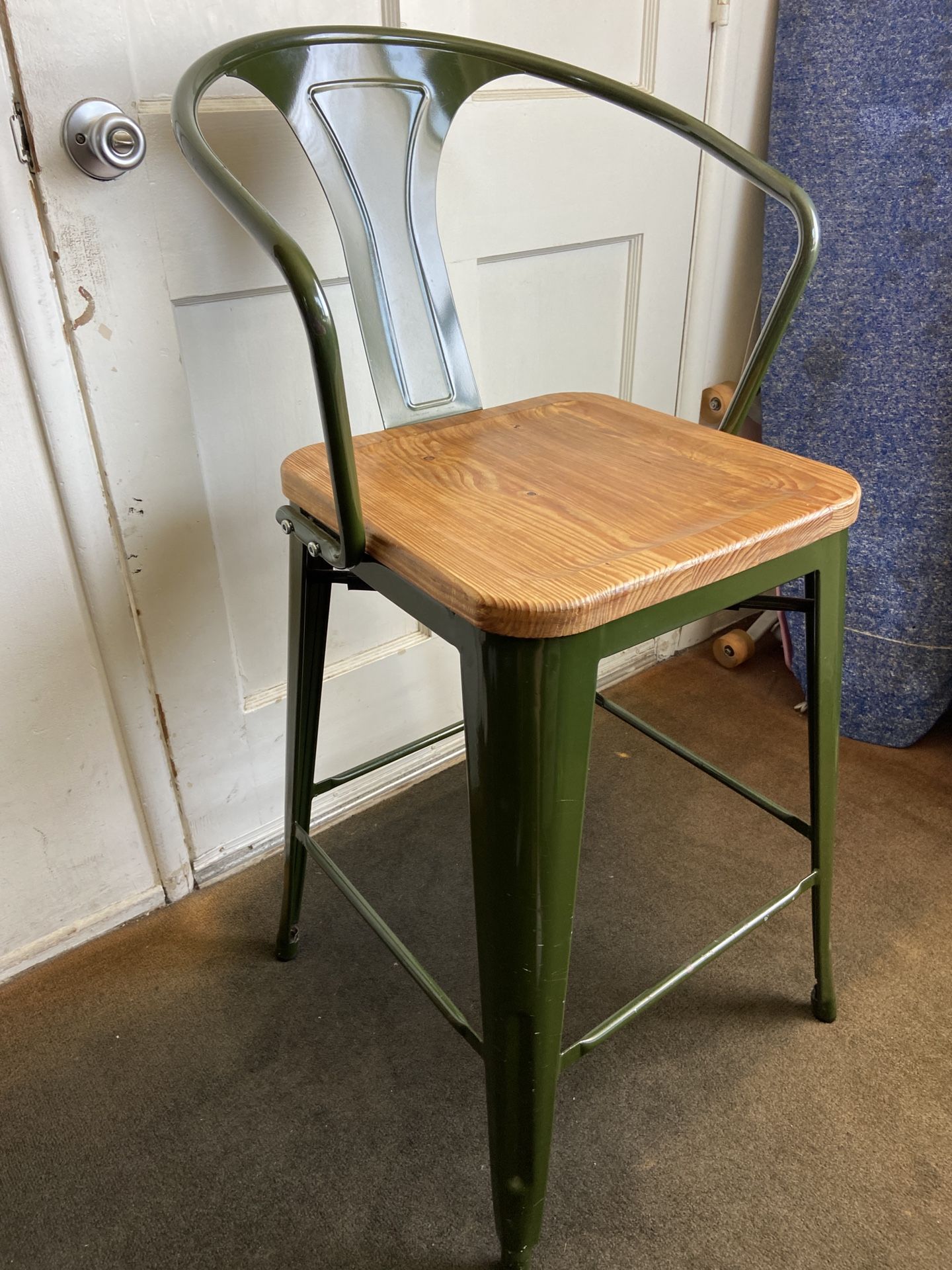 Green Counter Chairs / Stools