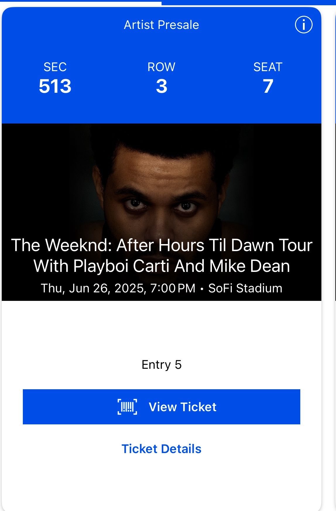 The Weekend After Hours Concert Tickets
