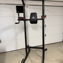 Flybird Adjustable Weight Bench & MaxKare Power Tower Pull Up Bar