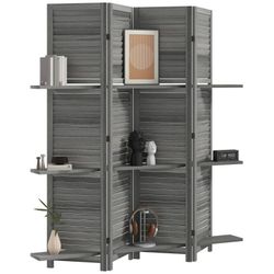 Tall Wood Privacy Screen Room Divider 