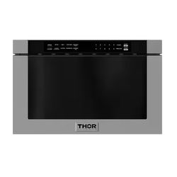Thor - 24 in. W 1.2 cu. ft. Built-In Microwave Drawer with Easy Touch Control and Mirror Finish Door in Stainless Steel