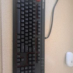 Corsair Keyboard + Metal Keycaps + Orange Keycaps