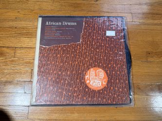 African Drums Ethnic Folkways Library FE 4502 A/B 1954 Vinyl LP Harold Courlander