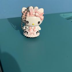 Hello Kitty Hard Figure Rare New Keychain 