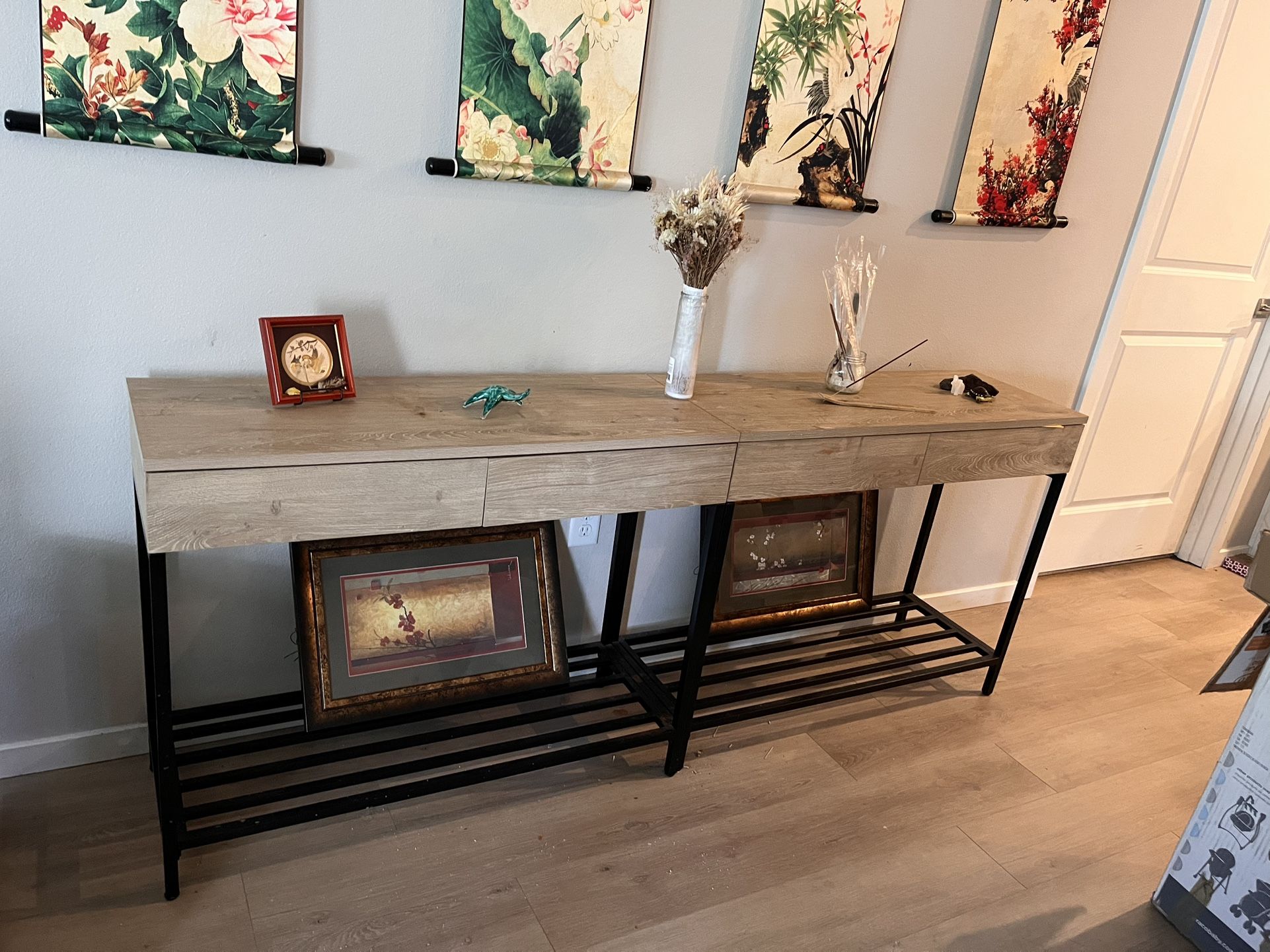 Petite Tables With Drawers