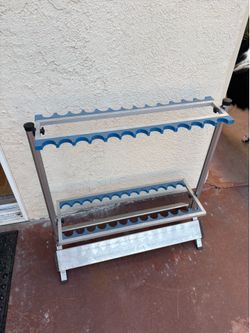 Fishing rod rack
